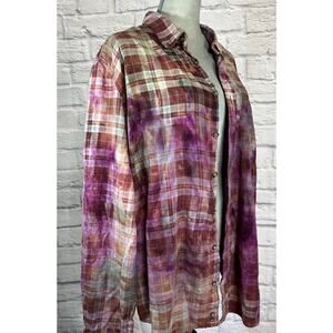 Reworked/upcycled flannel shirt